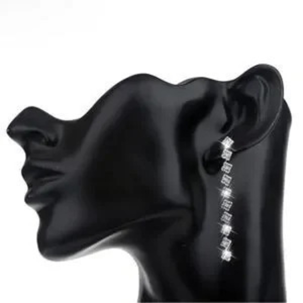 Cubic?zircon Bridal Long?Earrings